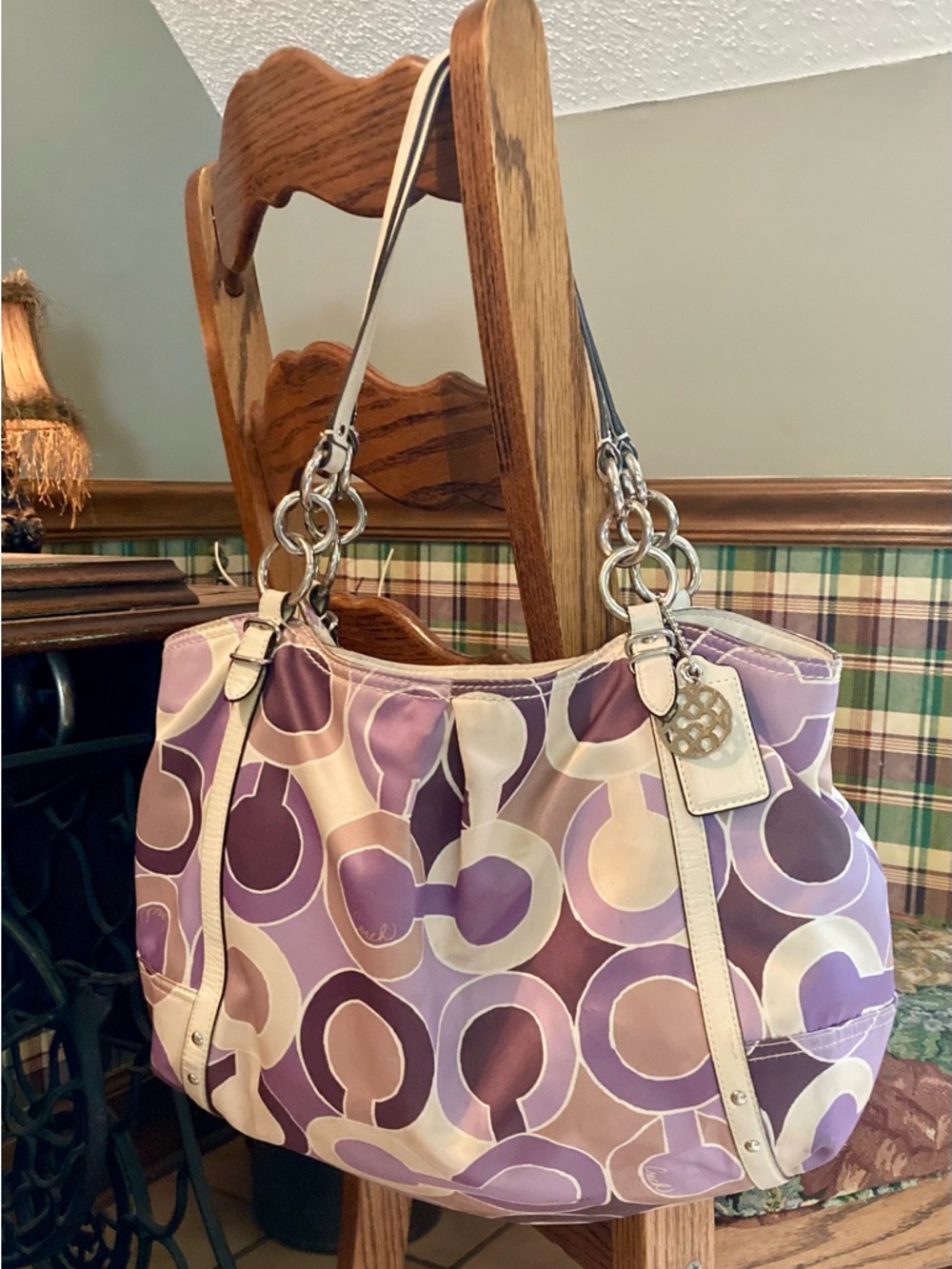 Coach Signature Circle Shoulder Bag